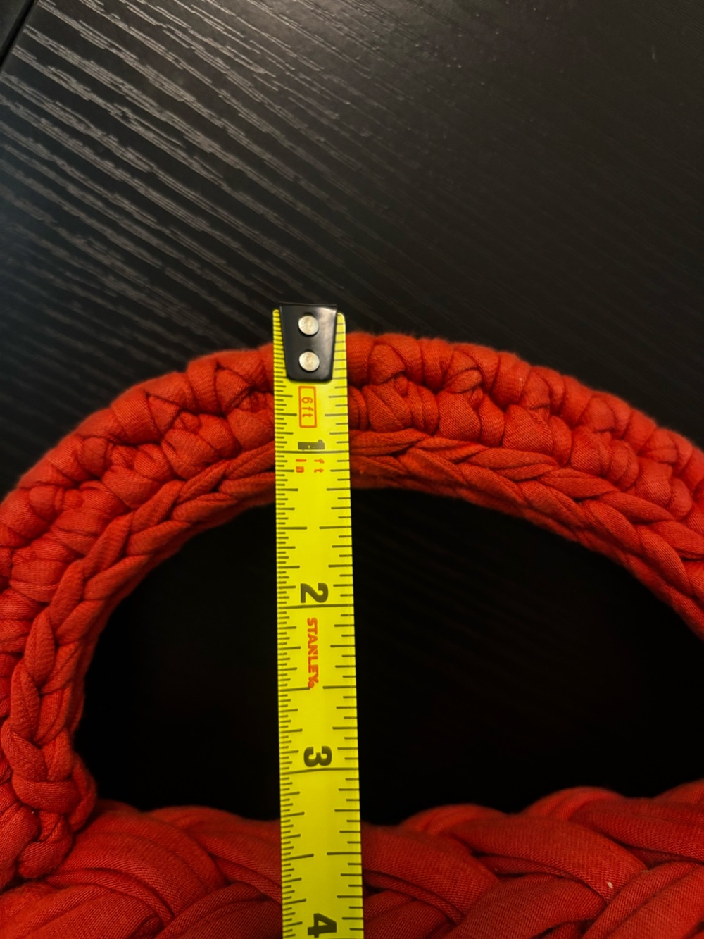 Alexa Red Crochet Crossbody Bag Chunky Knit T-Shirt Yarn Purse Tassel - Picture 7 of 12